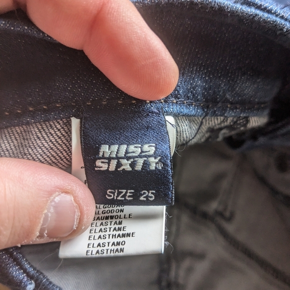 MISS SIXTY Vintage Y2k Women Jeans Size 25 Made In Italy 99% Cotton - Picture 7 of 12